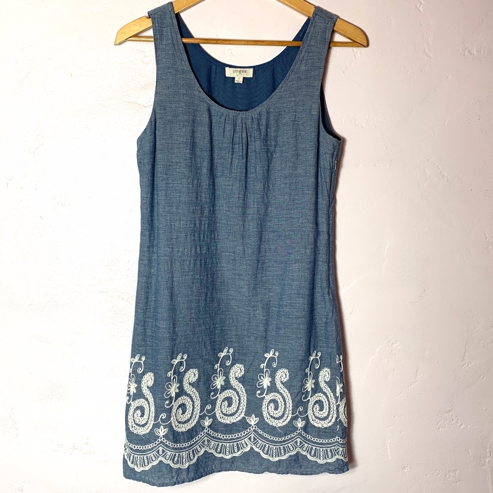 Umgee Dress -White embroidery detail